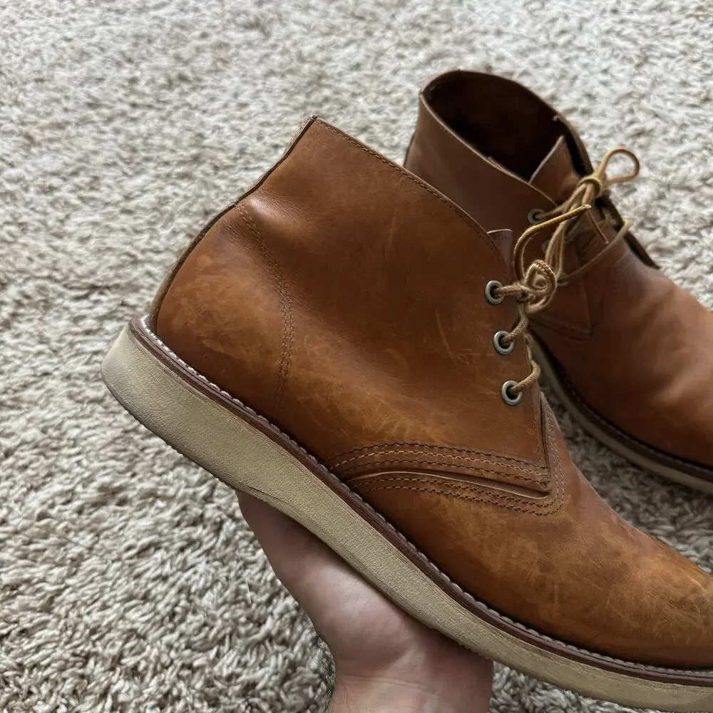 Red Wing 3140 Heritage Work Chukka Brown Leather Boots Lace Up Men’s Size 10.5 D